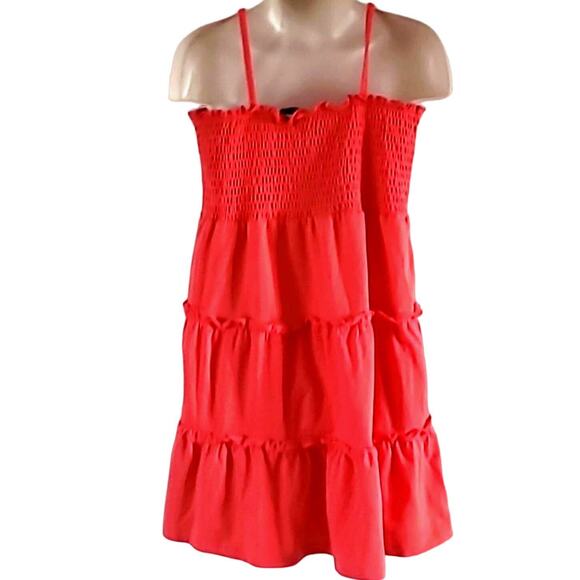 Sweet & Soft Girls Coral Tiered Smocked Sundress - Size 6X, Excellent Condition - Picture 5 of 5